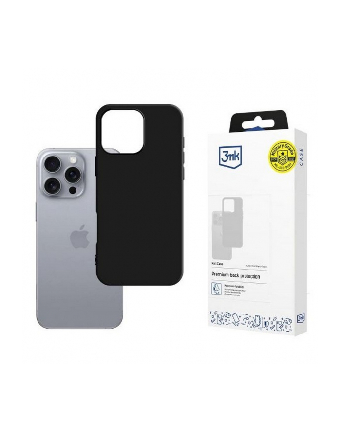 3mk Matt Case iPhone 16 Pro Max 6,9 Czarne główny