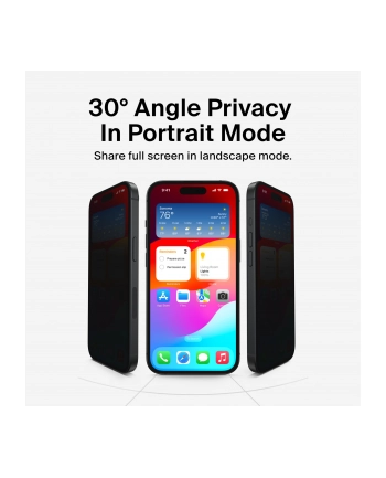 belkin Szkło ochronne ScreenForce Invisiglass Priv iP16plus/15plus/14Pro Max