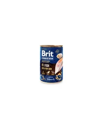 BRIT PREMIUM BY NATURE FISH'amp;FISH SKIN - mokra karma dla psa - 800g nr 1