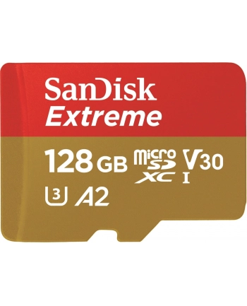 SANDISK EXTREME microSDXC 128 GB 190/90 MB/s A2 nr 1