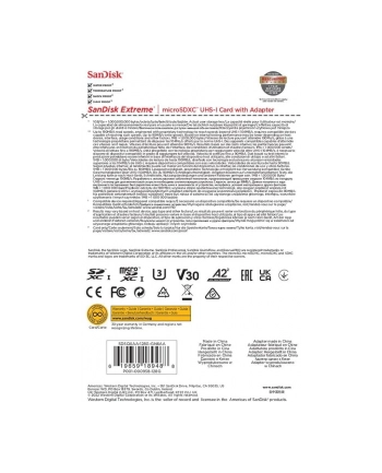 SANDISK EXTREME microSDXC 128 GB 190/90 MB/s A2 nr 2
