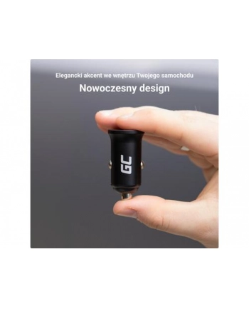 GREEN CELL ŁADOWARKA SAMOCHODOWA GC POWERRID-E NANO38 38W 6A 1X USB-C 1X USB-A