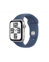 apple Watch SE GPS, koperta 40 mm z aluminium w kolorze srebrnym z paskiem sportowy w kolorze denim - rozmiar S/M - nr 3