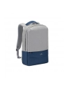 Rivacase 7562 torba na notebooka 39,6 cm (156'';) Plecak Szary, Granatowy (marynarski) - nr 1