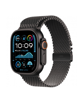 APPLE 49mm Black Titanium Milanese Loop - Large