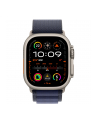 APPLE 49mm Navy Alpine Loop - Medium - Natural Titanium Finish - nr 7