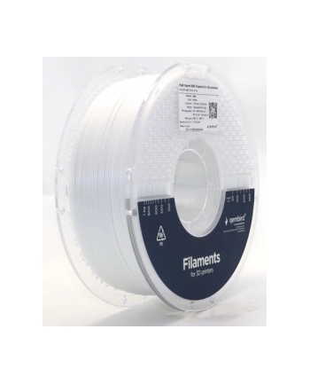 GEMBIRD Filament ABS High Speed biały 1.75mm 1kg nr 2