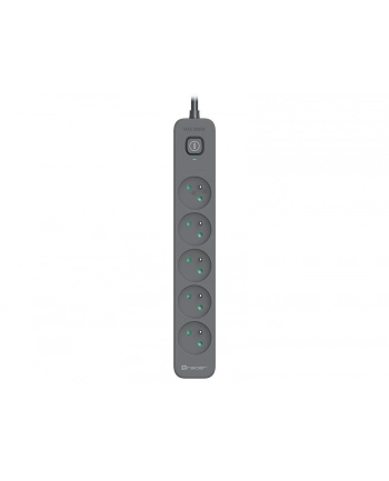 TRACER Listwa zasilająca antyprzepięciowa Power Line+ 5m Graphite 5 gniazd nr 1