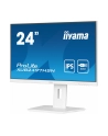 iiyama Monitor 24 cale XUB2497HSN-W2 IPS, USB-C Dock, HDMI, DP, 300cd, Pivot, HAS, biały - nr 10