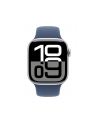 apple Watch Series 10 GPS, koperta 42 mm z aluminium w kolorze srebrnym z paskiem sportowym w kolorze denim - rozmiar M/L - nr 4