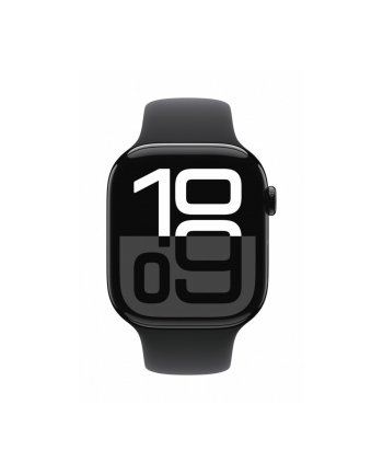 apple Watch Series 10 GPS + Cellular, koperta 46 mm z aluminium w kolorze onyksu z paskiem sportowym w kolorze czarnym - rozmiar M/L