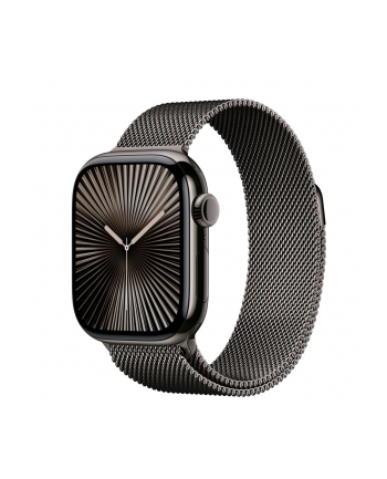 apple Watch Series 10 GPS + Cellular, koperta 42 mm z tytanu w kolorze łupkowym z bransoletą mediolańską w kolorze łupkowym nr 1