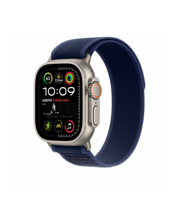 APPLE 49mm Blue Trail Loop - M/L - Natural Titanium Finish
