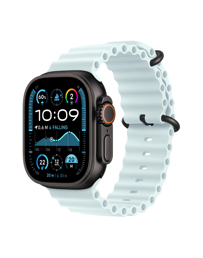 APPLE 49mm Ice Blue Ocean Band - Black Titanium Finish główny