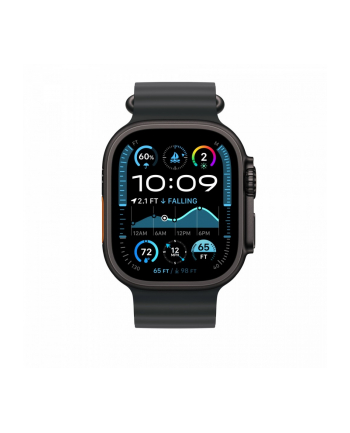 APPLE 49mm Black Ocean Band Extension - Black Titanium Finish