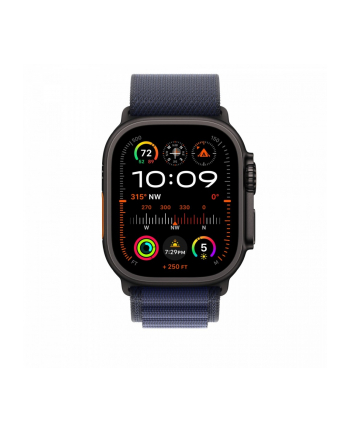 APPLE 49mm Navy Alpine Loop - Small - Black Titanium Finish