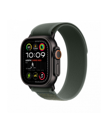 APPLE 49mm Green Trail Loop - S/M - Black Titanium Finish