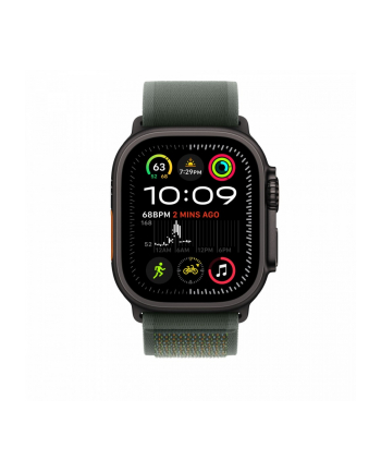 APPLE 49mm Green Trail Loop - S/M - Black Titanium Finish