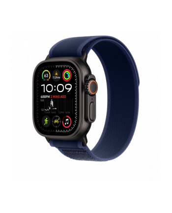 APPLE 49mm Blue Trail Loop - S/M - Black Titanium Finish