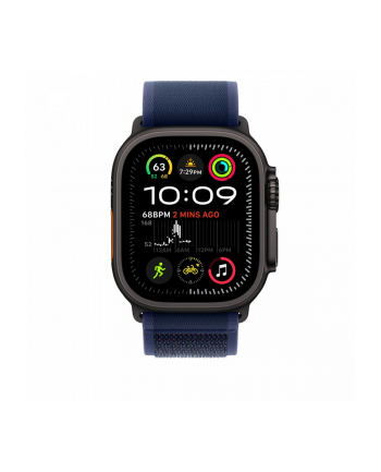 APPLE 49mm Blue Trail Loop - S/M - Black Titanium Finish