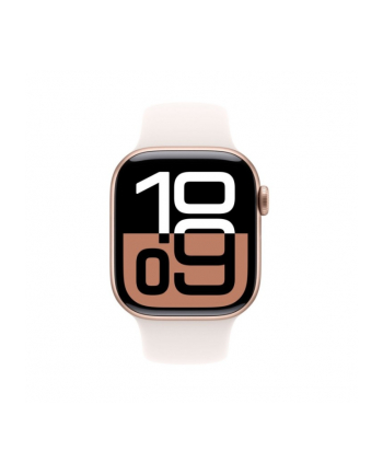 APPLE Watch Series 10 GPS + Cellular 42mm Rose Gold Aluminium Case with Light Blush Sport Band - S/M