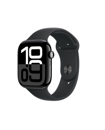 APPLE Watch Series 10 GPS + Cellular 46mm Jet Black Aluminium Case with Black Sport Band - S/M