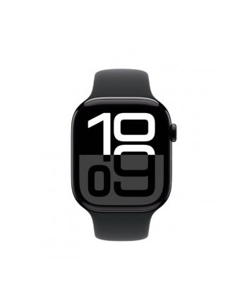 APPLE Watch Series 10 GPS + Cellular 46mm Jet Black Aluminium Case with Black Sport Band - M/L