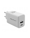 qoltec Ładowarka sieciowa 45W GaN | 5-20V | 1.5-3A | 1xUSB-C PD | 1xUSB QC 3.0 | Biała - nr 4