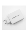 qoltec Ładowarka sieciowa 100W GaN | 5-20V | 1.5-3A | 2xUSB-C PD | 1xUSBQC 3.0 | Biała - nr 2
