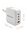 qoltec Ładowarka sieciowa 140W GaN | 5-20V | 2.5-5A | 3xUSB-C PD | 1xUSBQC 3.0 | Biała - nr 2