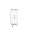 savio Ładowarka sieciowa 65W GaN LA-07 z kablem typu C-USB typ C 100W 1m, biało-czarna - nr 2