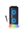 MEDIA-TECH BT POWER AUDIO DISCO Przenośny głośnik Bluetooth 5.3 z iluminacją typu disco KARAOKE radio FM MP3 50W RMS 900W PMPO - nr 1