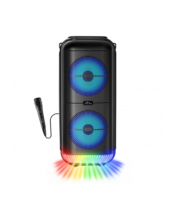 MEDIA-TECH BT POWER AUDIO DISCO Przenośny głośnik Bluetooth 5.3 z iluminacją typu disco KARAOKE radio FM MP3 50W RMS 900W PMPO nr 1