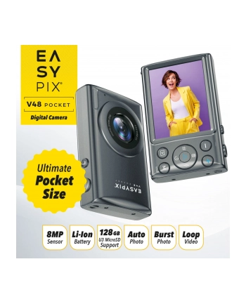 Easypix V48 Pocket anthrazit nr 1