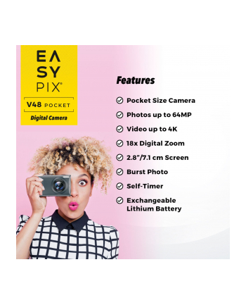 Easypix V48 Pocket anthrazit