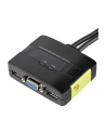 Level One KVM-0223 2 Port USB cable KVM with Audio - nr 2