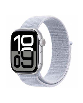 Apple Watch 10 42mm GPS+4G Alu Sport Loop Silver/Blue Cloud