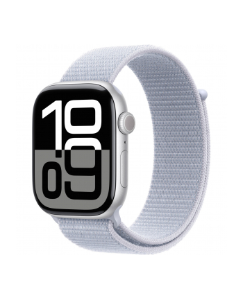 Apple Watch 10 46mm GPS+4G Alu Sport Loop Silver/Blue Cloud