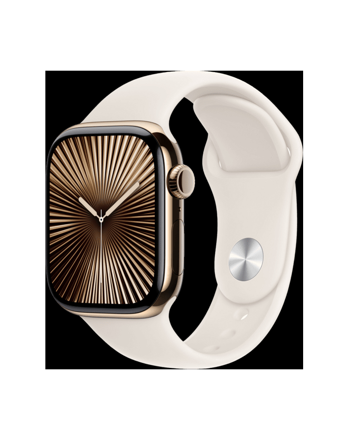 Apple Watch 10 42mm GPS+4G Titan Sport S/M Gold/Starlight główny