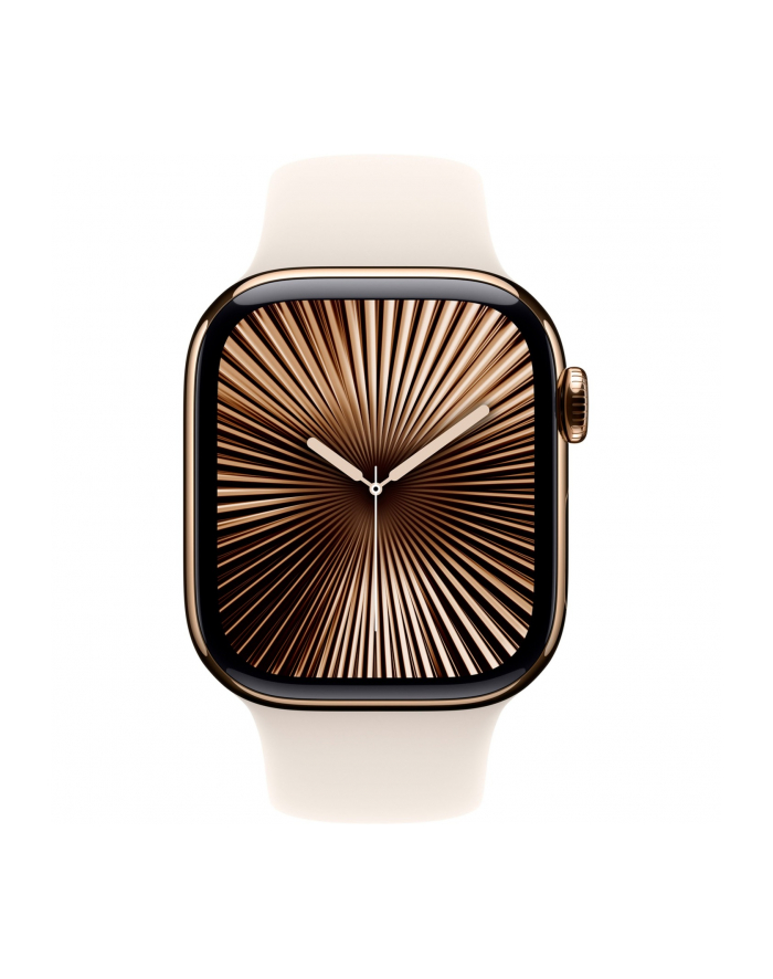 Apple Watch 10 42mm GPS+4G Titan Sport M/L Gold/Starlight główny