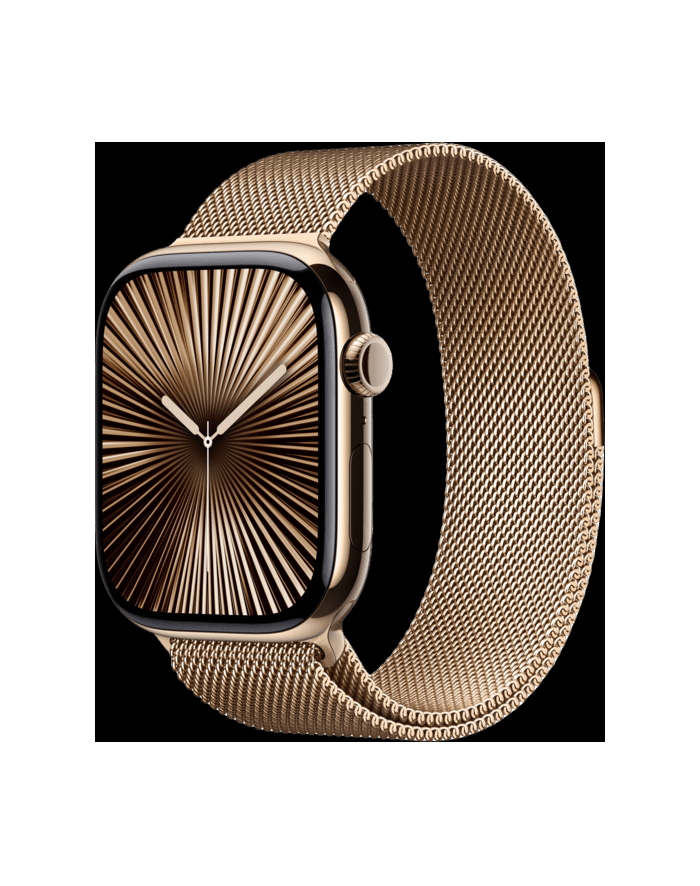 Apple Watch 10 42mm GPS+4G Titan Milanese Armband Gold/Gold główny