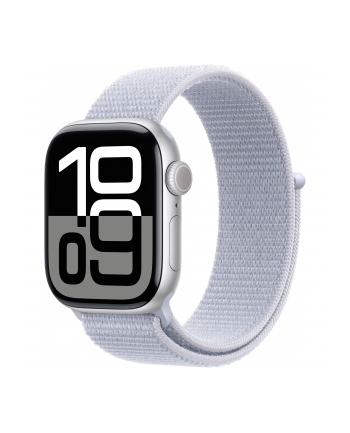 Apple Watch 10 42mm GPS Alu Sport Loop Silver/Blue Cloud