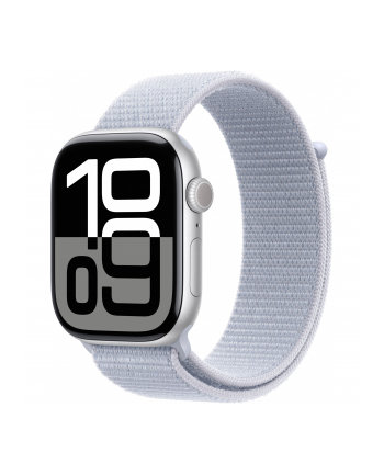 Apple Watch 10 46mm GPS Alu Sport Loop Silver/Blue Cloud