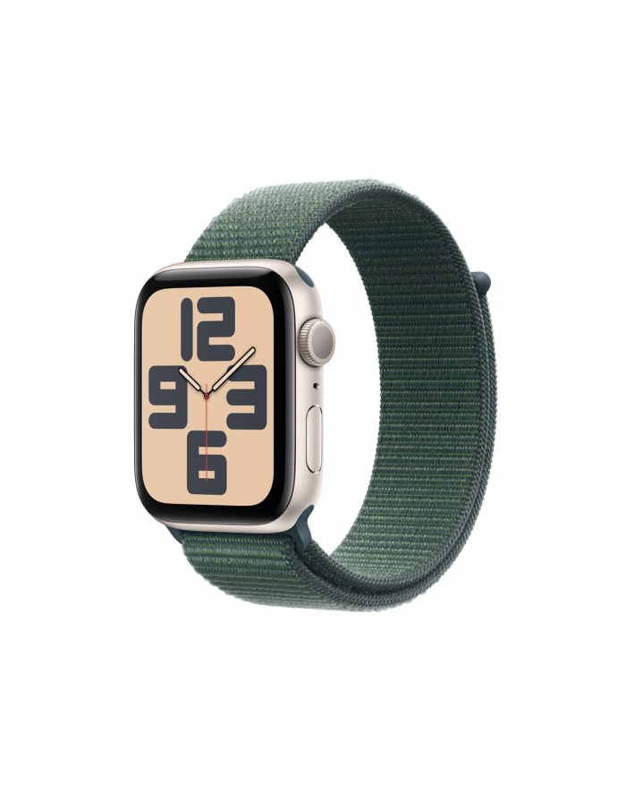 Apple Watch SE 44mm GPS 3. Gen Sport Loop Starlight/Lake Green główny