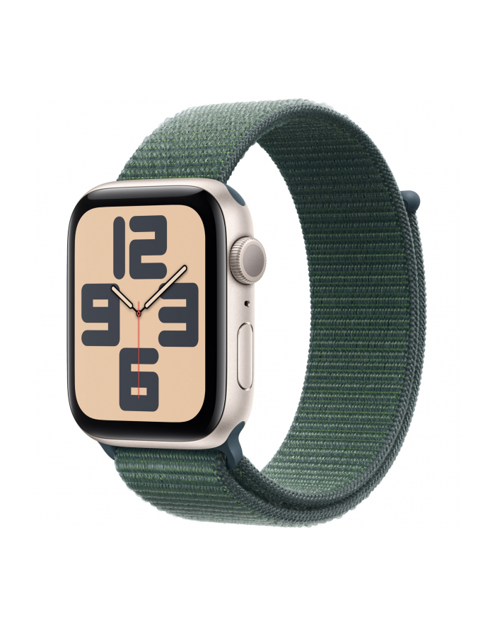 Apple Watch SE 44mm GPS 3. Gen Sport Loop Starlight/Lake Green główny