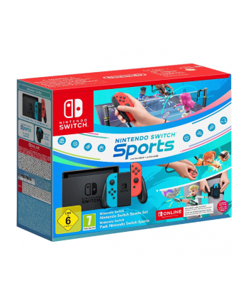 Nintendo Switch blau-czerwony inkl Switch Sports Set