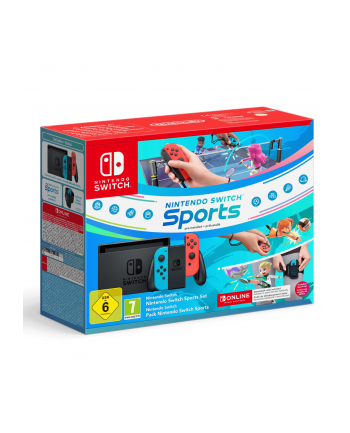 Nintendo Switch blau-czerwony inkl Switch Sports Set