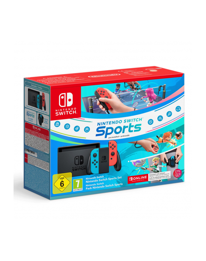 Nintendo Switch blau-czerwony inkl Switch Sports Set główny