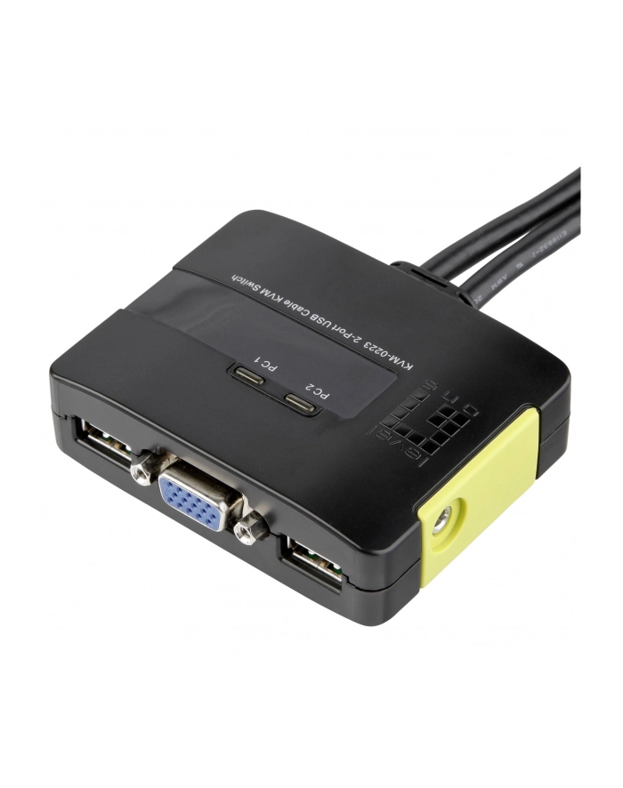 Level One KVM-0223 2 Port USB cable KVM with Audio główny