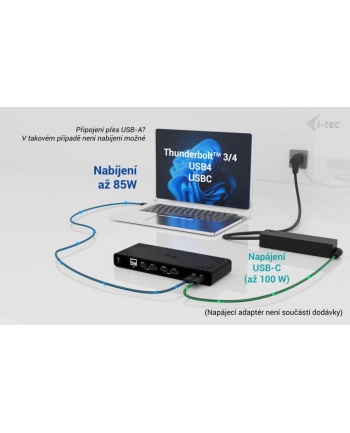 i-tec Stacja dokująca Universal Dual 4K Display Power Delivery 85W